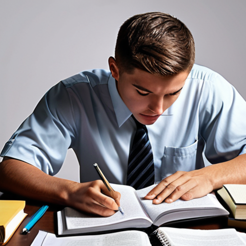 **A determined person studying hard with books and notes scattered around, symbolizing dedication and preparation for the public health administrator exam.**